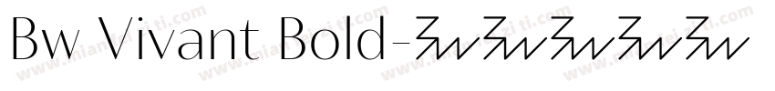 Bw Vivant Bold字体转换